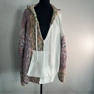 POL Multicolor Knit Sweater with Hood